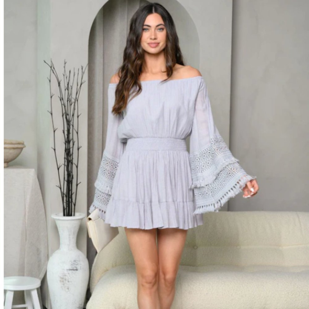 Ice Blue Romper